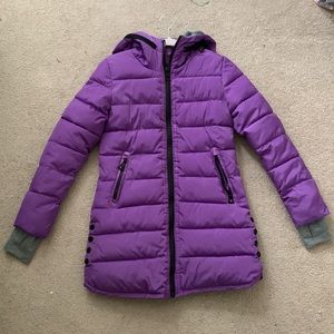 Purple winter coat